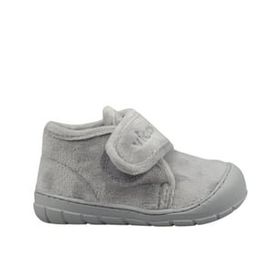 Vicco 959-B19K-446 Gri Renk Rahat Kalıp Cırt Cırtlı Yarım Bilek Unisex Bebek Pandufu