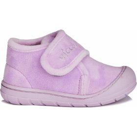 Vicco 959-B19K-446 Lila Renk Rahat Kalıp Cırt Cırtlı Yarım Bilek Unisex Bebek Pandufu