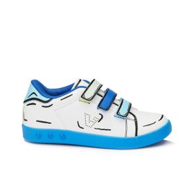 Vicco Picasso Işıklı Beyaz Saks Mavi Erkek Çocuk Sneaker