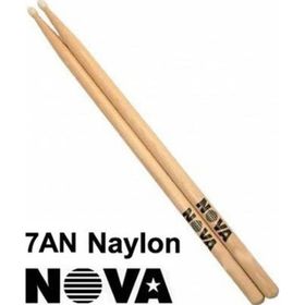 Vicfirth N7AN Çift Nova 7A Nylon Tıp Hıckory 15 1/2x0 Baget