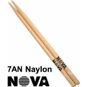 Vicfirth N7AN Çift Nova 7A Nylon Tıp Hıckory 15 1/2x0 Baget