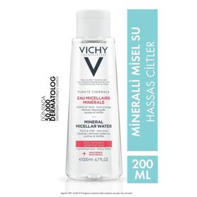 Vichy 200 ml Purete Thermale Yüz ve Göz Çevresi için Mineral Misel Su