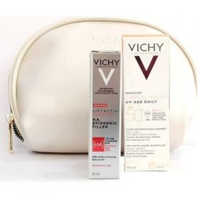 Vichy Capital Çanta Hediyeli Soleil UV-Age Daily Liftactiv H.A Serum
