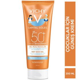 Vichy Capital Soleil Kids Wet Skin Gel SPF5 50+ 200 ml Çocuklar için Güneş Koruyucu