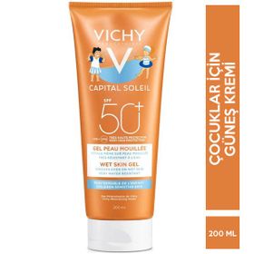 Vichy Capital Soleil Kids Wet Skin Gel SPF5 50+ 200 ml Çocuklar için Güneş Koruyucu