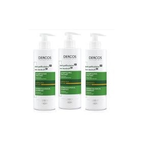 Vichy Dercos 3x390 ml Kuru Saçlar için Kepek Karşıtı Şampuan