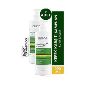 Vichy Dercos Anti Dandruff Kuru Saçlar 2x390 ml Kepek Karşıtı Şampuan