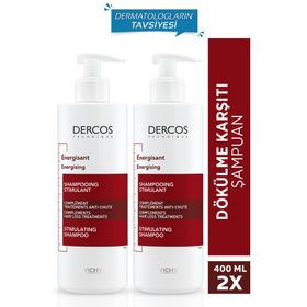 Vichy Dercos Energisant 2x400 ml Saç Dökülmesine Karşı Etkili Şampuan