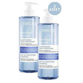Vichy Dercos Mineral Soft 2x400 ml Şampuan