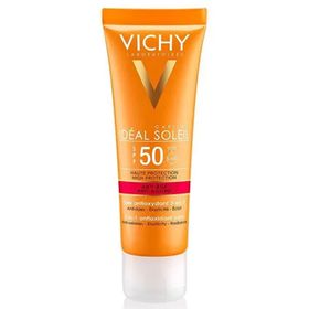 Vichy Ideal Soleil 50 Faktör Yaşlanma Karşıtı Tüm Cilt Tipleri İçin Renksiz Yüz Güneş Koruyucu Krem