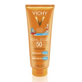 Vichy Ideal Soleil Lait Enfants 300 ml Spf50+ Çocuklar için Yüksek Korumalı Yüz ve Vücut Sütü