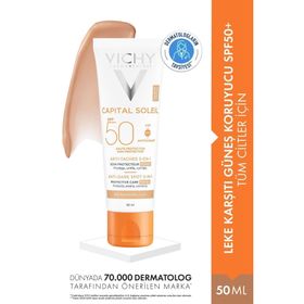 Vichy Lekelerin Çoğalmasını Engelleyen Işınlardan Koruyan SPF50 50 ml Güneş Kremi