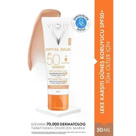 Vichy Lekelerin Çoğalmasını Engelleyen Işınlardan Koruyan SPF50 50 ml Güneş Kremi