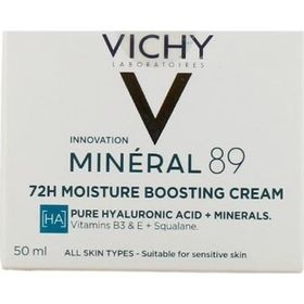 Vichy Mineral 89 Tüm Cilt Tipleri için 72 Saat Nemlendiren Hafif Dokulu 50 ml Yüz Bakım Kremi