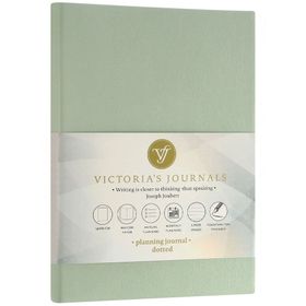 Victoria's Journals 15x21 cm Çizgili Yeşil Smyth Pastel Defter