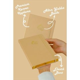 Victoria's Journals Bujo Bej 96 Yaprak A5 160 gr Noktalı Keten Defter