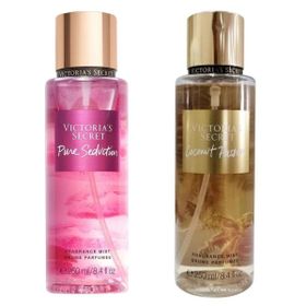 Victoria's Secret Pure Seduction-Coconut Passion Vücut Spreyi İkili Set