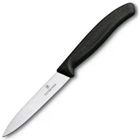 Victorinox 10 cm Sivri Ağızlı Siyah Soyma Bıçağı