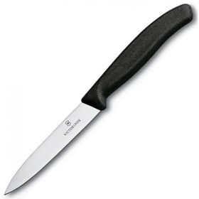 Victorinox 10 cm Sivri Ağızlı Siyah Soyma Bıçağı