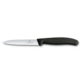 Victorinox 10 cm Testere ve Sivri Ağızlı Siyah Soyma Bıçağı