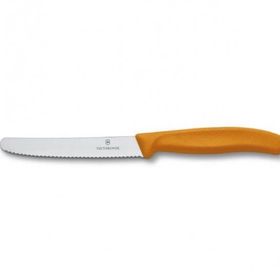Victorinox 11 cm Testere Ağızlı Turuncu Domates Bıçağı
