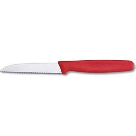 Victorinox 5.0431 8 cm Düz Kırmızı Tırtıklı Soyma Bıçağı