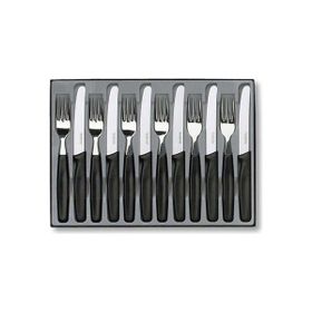Victorinox 5.1233.12 12 Parça Siyah Çatal ve Bıçak