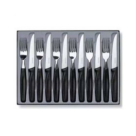 Victorinox 5.1233.12 12 Parça Siyah Çatal ve Bıçak