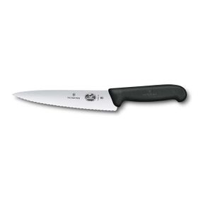Victorinox 5.2033.19B 19 cm Siyah Tırtıklı Dilimleme Bıçağı, Blisterli Paket