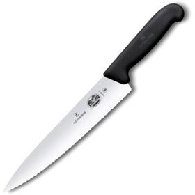 Victorinox 5.2033.19B 19 cm Siyah Tırtıklı Dilimleme Bıçağı, Blisterli Paket