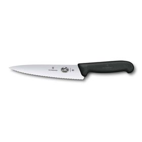 Victorinox 5.2033.19B 19 cm Siyah Tırtıklı Dilimleme Bıçağı, Blisterli Paket