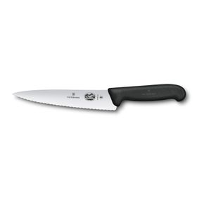 Victorinox 5.2033.19B 19 cm Siyah Tırtıklı Dilimleme Bıçağı, Blisterli Paket
