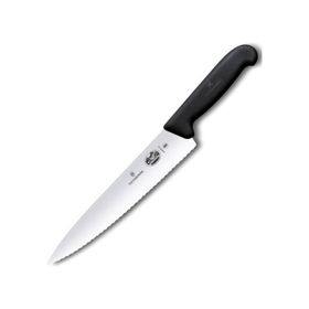 Victorinox 5.2033.19B 19 cm Siyah Tırtıklı Dilimleme Bıçağı, Blisterli Paket
