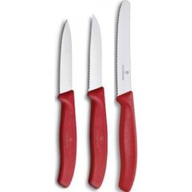 Victorinox 6.7113.3 Kırmızı Soyma Bıçak Seti