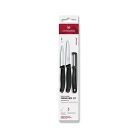 Victorinox 6.7113.33 Siyah Swiss Classic 3'lü Bıçak ve Soyacak Set