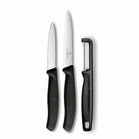 Victorinox 6.7113.33 Siyah Swiss Classic 3'lü Bıçak ve Soyacak Set