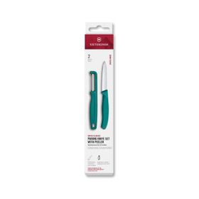 Victorinox 6.7114.21C1 Yeşil Swiss Classic 2'li Bıçak ve Soyacak Set