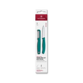 Victorinox 6.7114.21C1 Yeşil Swiss Classic 2'li Bıçak ve Soyacak Set