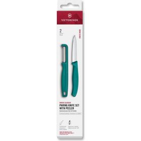 Victorinox 6.7114.21C1 Yeşil Swiss Classic 2'li Bıçak ve Soyacak Set