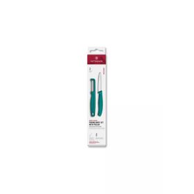 Victorinox 6.7114.21C1 Yeşil Swiss Classic 2'li Bıçak ve Soyacak Set
