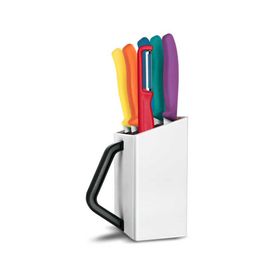 Victorinox 6.7126.6C1 Renkli Swiss Classic 7'li Soyma Bıçağı Blok Set