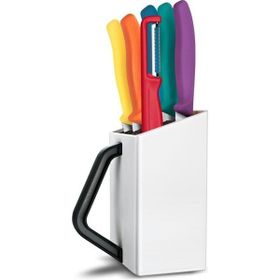 Victorinox 6.7126.6C1 Renkli Swiss Classic 7'li Soyma Bıçağı Blok Set