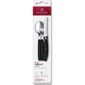 Victorinox 6.7193.3F Siyah Swiss Classic Piknik seti