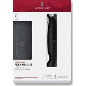 Victorinox 6.7193F Siyah Kesme Tahtası ve Katlanır Bıçak Set