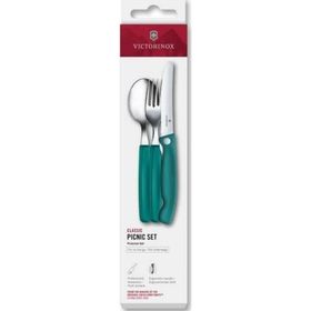 Victorinox 6.7194.3FC1 Yeşil Swiss Classic 3'lü Piknik Seti
