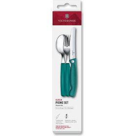 Victorinox 6.7194.3FC1 Yeşil Swiss Classic 3'lü Piknik Seti