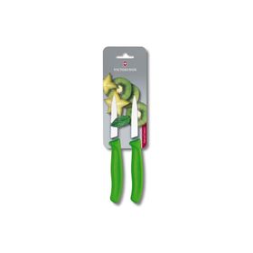 Victorinox 6.7636.L114B 8 cm Yeşil 2'li Blisterli Tırtıklı Soyma Bıçağı