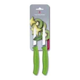 Victorinox 6.7636.L114B 8 cm Yeşil 2'li Blisterli Tırtıklı Soyma Bıçağı