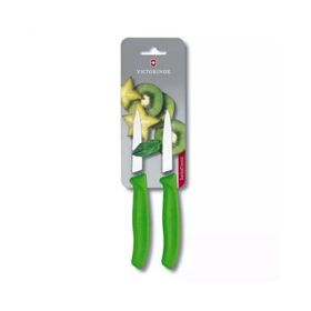 Victorinox 6.7636.L114B 8 cm Yeşil 2'li Blisterli Tırtıklı Soyma Bıçağı