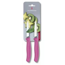 Victorinox 6.7636.L115B 8 cm Pembe 2'li Blisterli Tırtıklı Soyma Bıçağı